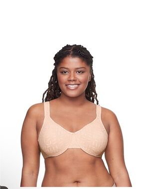 Olga Nude Textured Full-Coverage Underwire Bra
